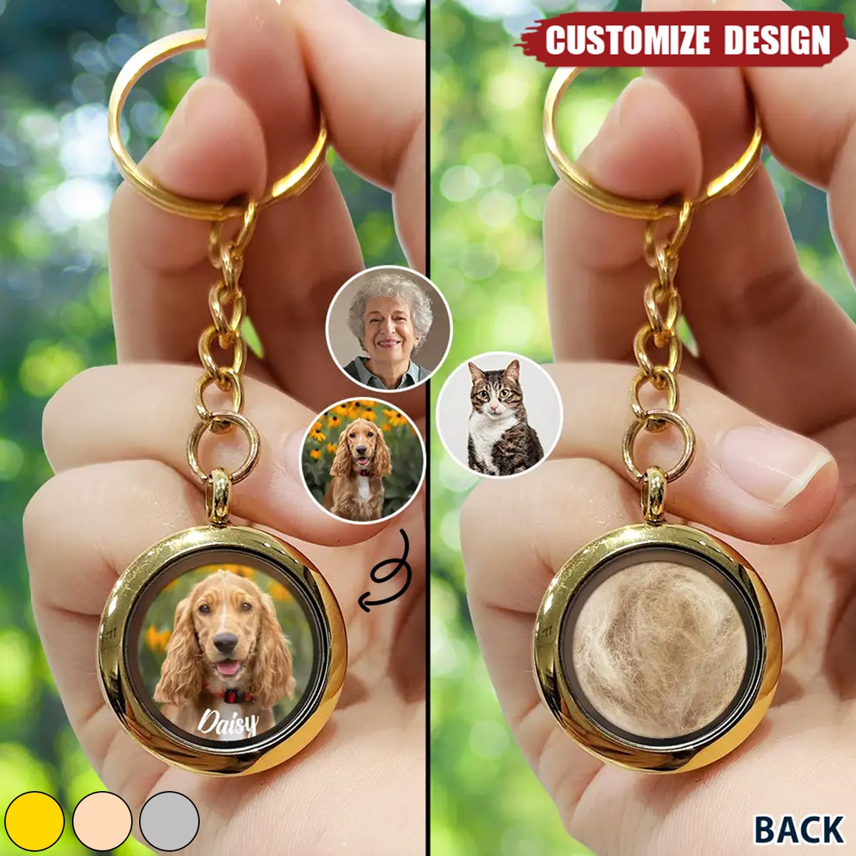 Custom Photo In Loving Memory Of My Beloved Dog, Cat, Family - Personalized Keepsake Keychain