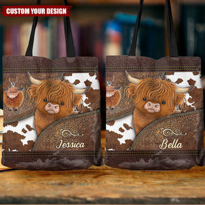 Just A Girl Who Loves Highland Cow - Personalized Tote Bag