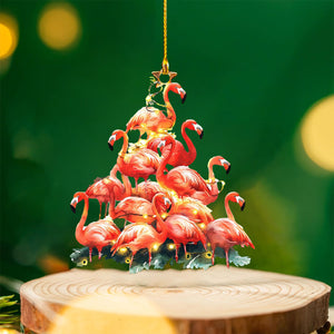 Flamingo Christmas Ornament-Gift for Animal Lover-2024 New Release