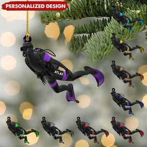 Personalized Scuba Diving Ornament-Gifts For Scuba Diver-2024 New Release