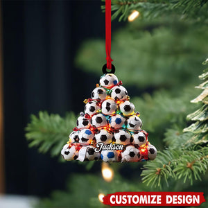 2024 New Release-Personalized Soccer Christmas Ornament-Gift for Soccer Lover