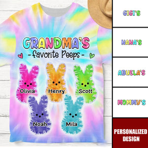 Personalized Easter Tie Dye Style T-Shirt-Easter Gift