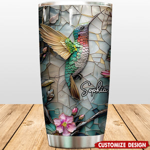 Artistic Hummingbird - Personalized Gardening Tumbler