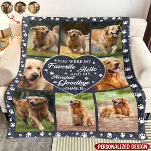 My Hardest Goodbye - Personalized Photo Blanket