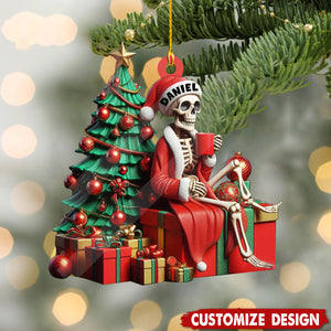 Personalized Skeleton Christmas Ornament-2024 New Release