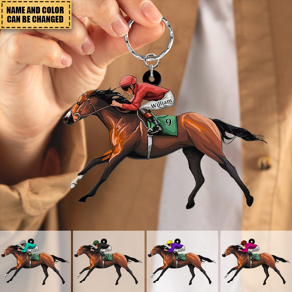 Personalized Equestrian Keychain - Gift For Horse Lovers