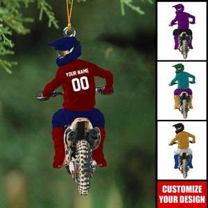 Personalized Motocross Ornament- Gift For Racing Lovers - 2024 New Release