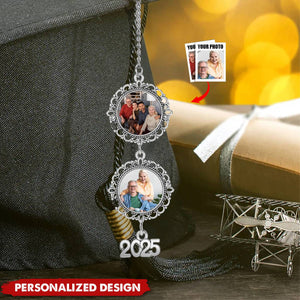 Personalized Graduation Cap Photo Charm Class Of 2025