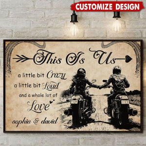 This Is Us-Personalized Couple Bike Poster-Motorcycle-Loving Couple