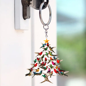 Hummingbird Christmas Keychain-Gifts For Hummingbird Lover