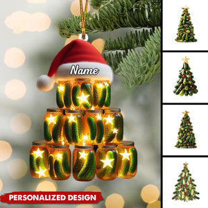 Personalized Pickle Christmas Ornament-Gift For Pickle Lover-2024 New Release