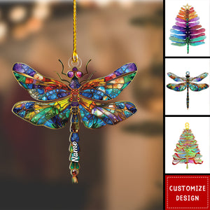 Personalized Dragonfly Ornament-Gift for Dragonfly Nature Lover-2024 New Release