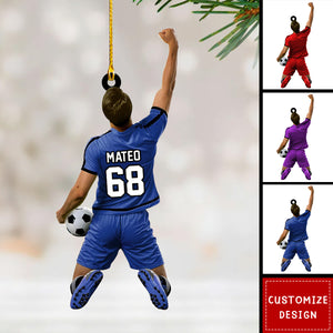 Personalized Soccer Ornaments-Gift for Soccer Lovers-2024 New Release