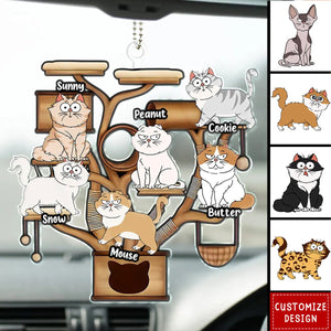 2024 New Release Cat Tower - Personalized Acrylic Ornament