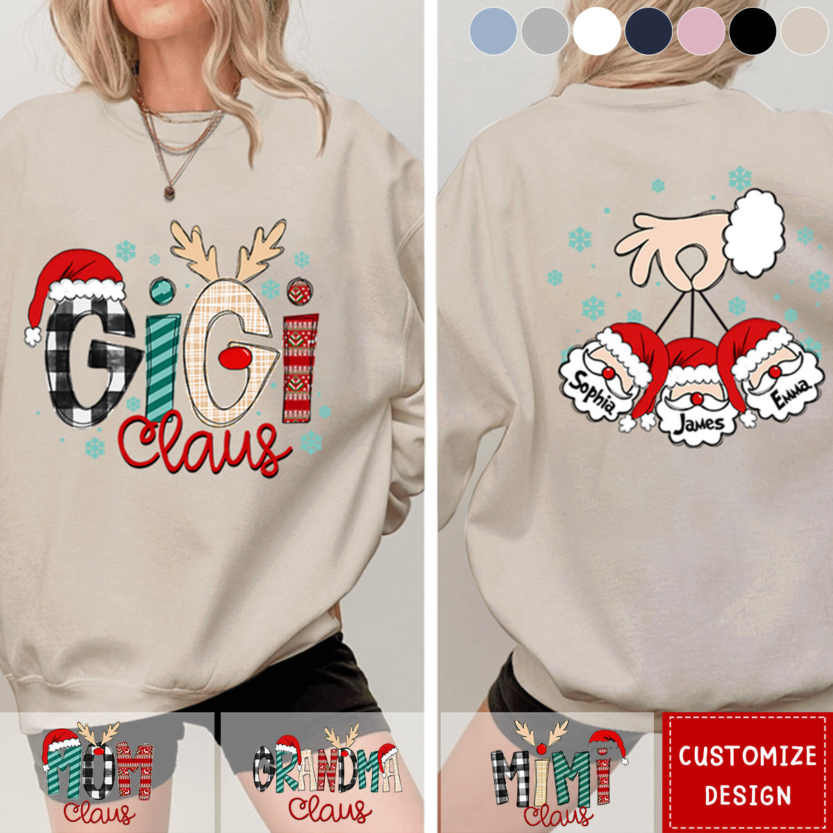 Personalized Mom Grandma Sweatshirt - Great Gift For Grandma