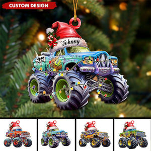 Personalized Monster Truck Ornament, Gift for Truck Lovers-2024 New Release