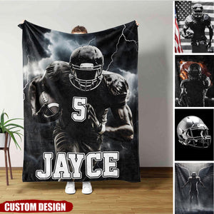 Personalized American Football Blanket - Gift For  Football Lovers