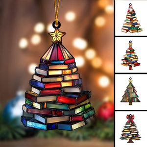 Christmas Book Tree Ornament--Gift For Book Lover-2024 New Release