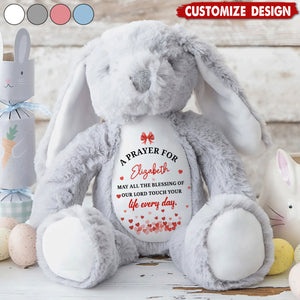 A Prayer For My Baby-Personalized Stuffed Bunny