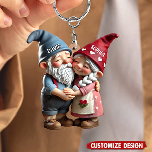 Growing Together - Personalized Husband And Wife Acrylic Keychain