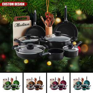 Personalized Cookware Ornament - Gift For Chef - 2024 New Release