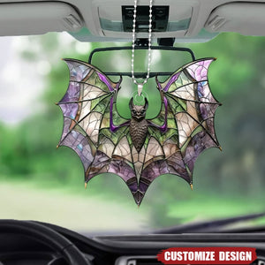 Bat Purple Acrylic Ornament - Bat lovers gift