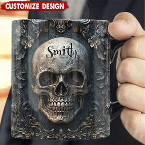 Awesome Retro Skull – Personalized Skull Mug