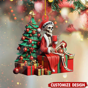 Personalized Skeleton Christmas Ornament-2024 New Release