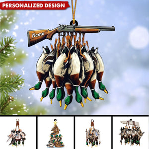 Personalized Duck Hunting Ornament-Gift for Hunting Lover-2024 New Release