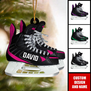 Personalized Ice Hockey Skates Ornament-Gift For Hockey Lovers-2024 New Release