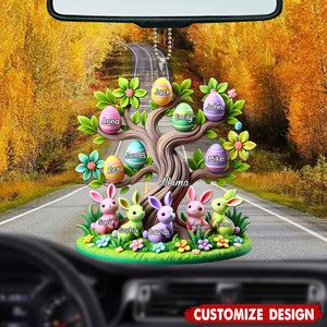 Easter Grandma Tree-Personalized Acrylic Car Ornament