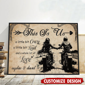 This Is Us-Personalized Couple Bike Poster-Motorcycle-Loving Couple