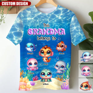 Gift For Grandma This Grandma Belongs To All-over 3D T-Shirt