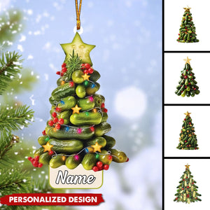 Personalized Pickle Christmas Ornament-Gift For Pickle Lover-2024 New Release