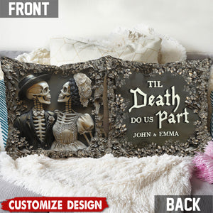 Til Death Do Us Part - Personalized Couple Pillow - Anniversary Gift For  Husband,Wife