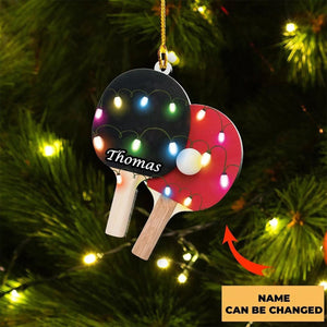 Personalized Table Tennis Rackets Acrylic Ornament - Gift For Table Tennis Lovers - 2024 New Release