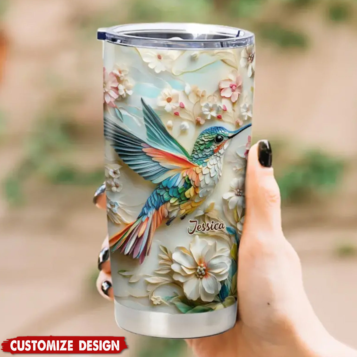 Personalized Hummingbird Tumbler-Gift For Family,Friends