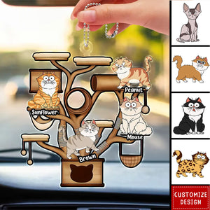 2024 New Release Cat Tower - Personalized Acrylic Ornament