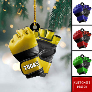 Personalized MMA Glove Christmas Ornament-Gift For MMA Lover-2024 New Release