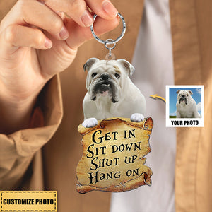 Pet Get In Personalized Keychain Gift - Gift For Pet Lovers