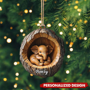 Personalized Elepehant Ornament-Gifts For Elepehant Lover-2024 New Release