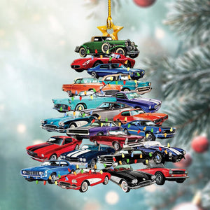 Muscle Car Collection Tree Christmas Ornament