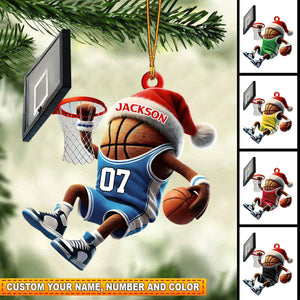 Personalized Basketball Christmas Ornament Gift For Basketball Lovers-2024 New Release