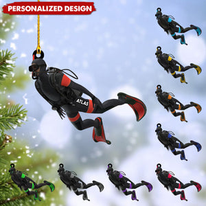 Personalized Scuba Diving Ornament-Gifts For Scuba Diver-2024 New Release