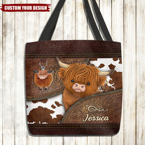 Just A Girl Who Loves Highland Cow - Personalized Tote Bag