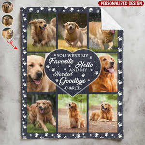 My Hardest Goodbye - Personalized Photo Blanket