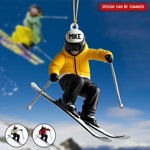 Personalized Skiing Ornament, Gifts For Skiing Lovers-2024 New Release