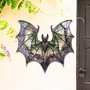 Bat Hanging Metal Sign, Bat Lover’s Sign, Garden Decor, Garden Gift, Backyard Gift, Home Decor