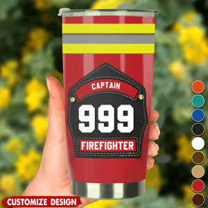 Gift For Firefighter Helmet Shields And Fronts Personalized Tumbler