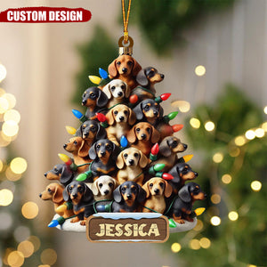 Personalized Dachshund Ornament-Gifts For Dog Lover-2024 New Release